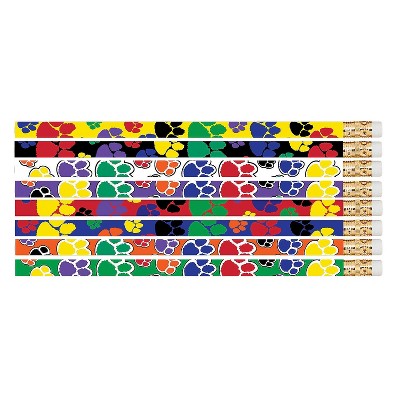 Musgrave Pencil Company Musgrave Paw Power Motivational Pencils Pack of 144 (MUS2477G)