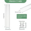 6-Pack 12" Glass Hurricane Candle Holders, Clear Chimney Tubes with 2.2" Cylinder Sleeves for Taper Candles, Wedding & Holiday Decor - 3 of 4