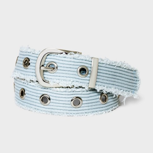 Women's Distressed Grommet Belt - Wild Fable™ Blue M : Target