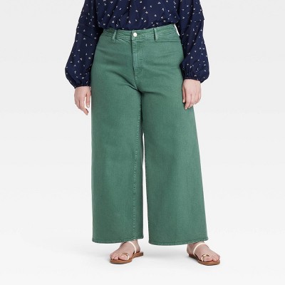 Women's High-Rise Sailor Wide Leg Ankle Jeans - Universal Thread™