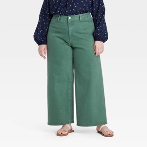 Women's High-Rise Sailor Wide Leg Ankle Jeans - Universal Thread™ - 1 of 3