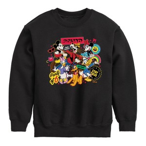 Boys' - Disney - Sticker Group Graphic Long Sleeve Fleece Sweatshirt - 1 of 4