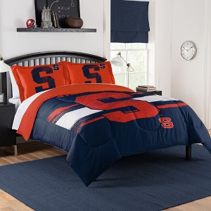 Sweet Home Collection NCAA Syracuse Orange Comforter & Pillow Sham Set - 1 of 3