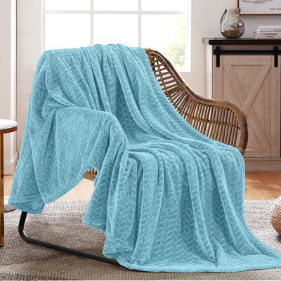 Inhand Flannel Throw Blanket, 50”x60” Super Soft Fuzzy Blanket for Couch Sofa Bed Office, Cozy Plush Lightweight Blanket Throw Size