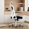 Racxily Ergonomic Office Chair, Home Office Desk Chair with Headrest, High Back Computer Chair with Armrests and Adjustable Lumbar Support - 2 of 4