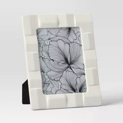 Stoneware Table Frame Matte Cream - Threshold™