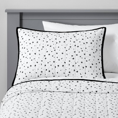Opalhouse™  **NEW** Lavender Dotted Stripe Pillow Standard Sham Gray 