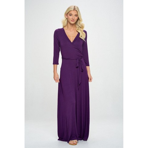 MAXI DRESS WITH TIE WAIST