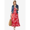 ellos Plus Size Knit Surplice Maxi Dress - 3 of 4