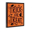 Stupell Industries Trick Or Treat Spider Web Floating Frame Canvas Art - 2 of 4