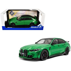 2024 BMW M3 Competition Signal Green with Carbon Top 1/18 Diecast