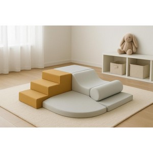 6-Piece Soft Climb & Crawl Activity Playset, Foam Toddler Climbing Toys Indoor Gym Soft Play Equipment for Kids 1-5 - 1 of 4