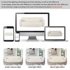 NicBex 81.5" Modern Curved Sofa,3-Seater Sofa with Ergonomic Design,Minimalist Compression Cloud Couch for Living Room,Bedroom,Apartment - 4 of 4
