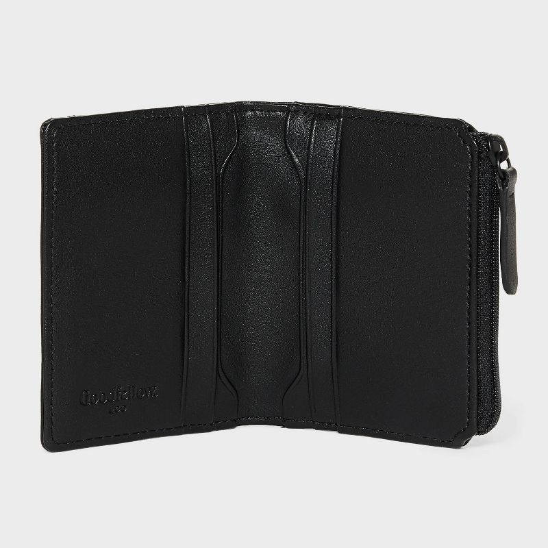 Men&#39;s RFID Magnetic Duo Fold with Zip Wallet - Goodfellow &#38; Co&#8482; Black, 5 of 8