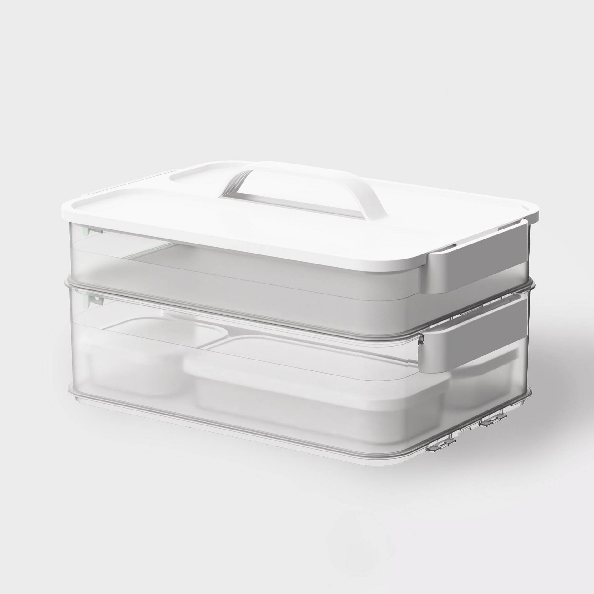6pc Click in Place Large Toolbox Starter Kit White - Brightroom™​
