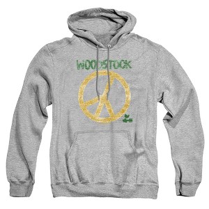 Men's Woodstock Stitch Peace Sign Pull-Over Hoodie - 1 of 4