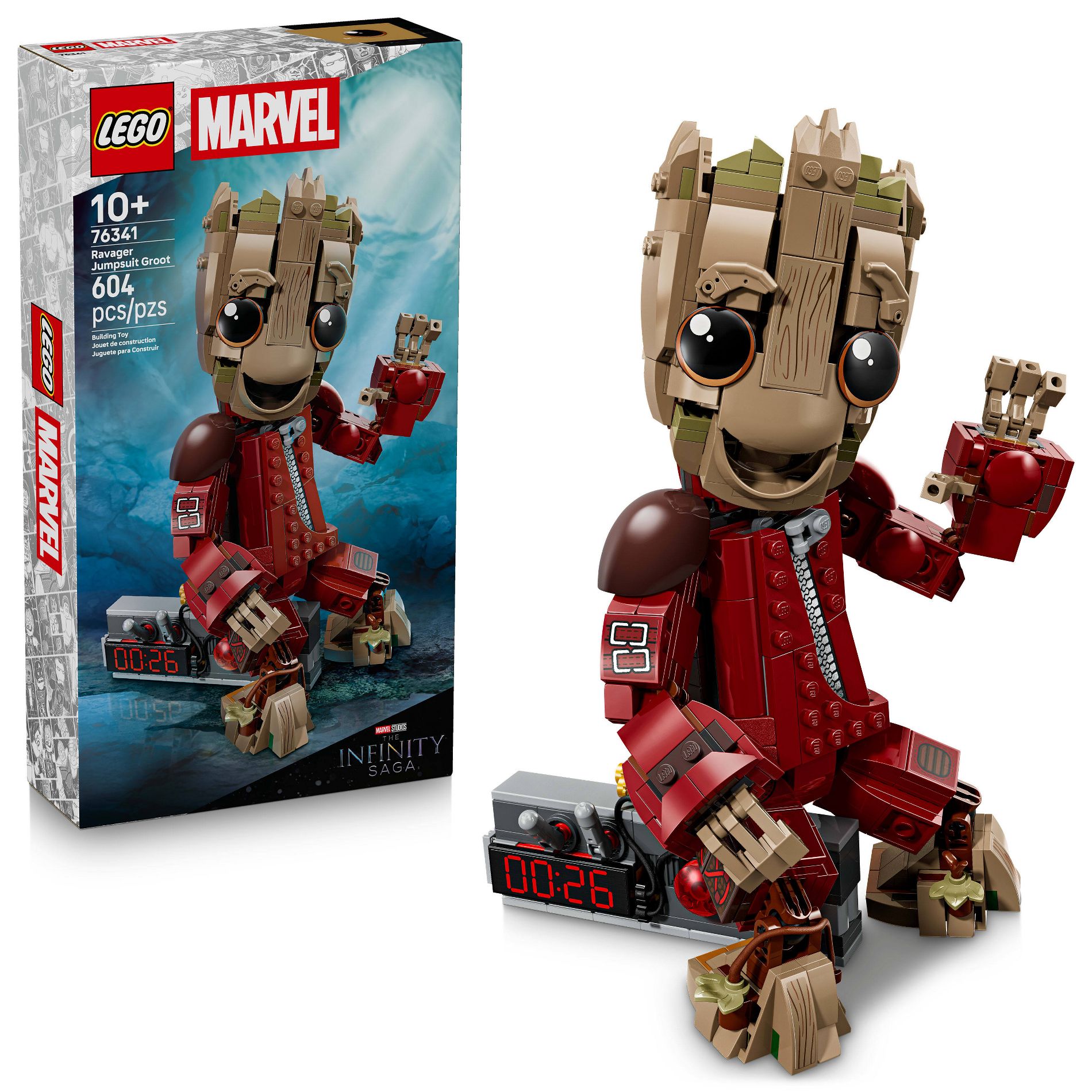 LEGO Marvel Ravager Jumpsuit Groot Kids Toy 76341