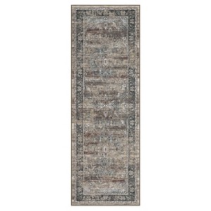 COZONY Washable Vintage Medallion Low Pile Non-Slip Area Rug for Living Room Bedroom Kitchen - 1 of 4