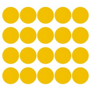 Unique Bargains Self-Adhesive Waterproof PVC Classroom Round Floor Sticker 20 Pcs - 1 of 4