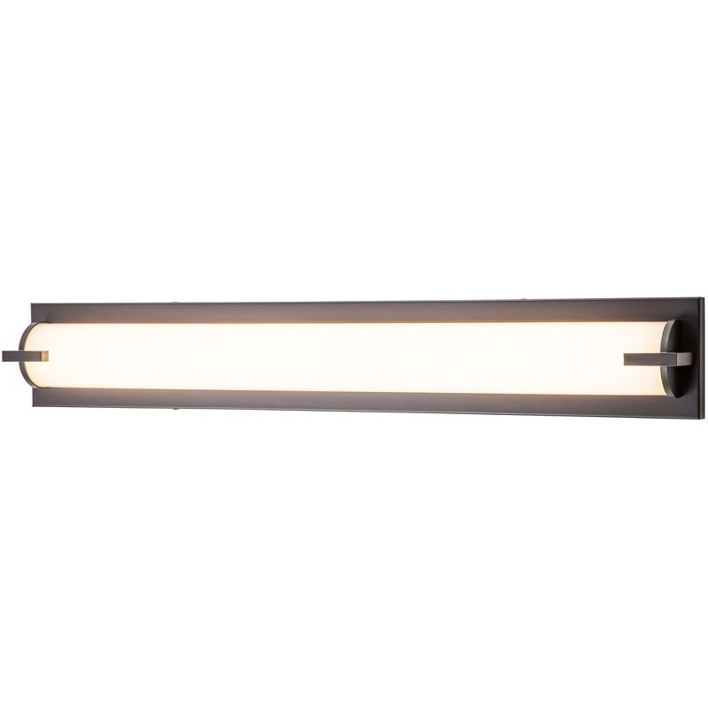 C Cattleya Oil-rubbed Bronze LED Vanity Light Wall Sconce with Acrylic Shade, 1 of 7
