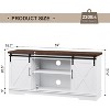 CuisinSmart Farmhouse Cabinet, 65 Inch TV Stand with Storage, Barn Doors and Shelves, Modern TV Console Table Furniture for Living Bedroom - 2 of 4