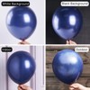 PartyWoo Balloons Navy Blue Pearl 18 12 10 5 Inch 123 pcs - 3 of 4