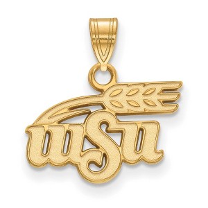 Black Bow Jewelry 14k Yellow Gold Plated Sterling Silver Wichita State Shockers NCAA Small Pendant - 1 of 3