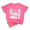 Simply Sage Market S.W.Smiley Good Vibes Only Smiley Face Garment Dyed Tee - 2 of 4
