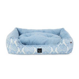 NICOLE MILLER NEW YORK PET Mod Damask Plushy Bolster Pet Bed - 1 of 4