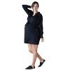 Ingrid & Isabel Maternity Belted Drape Shirt Dress - 3 of 4