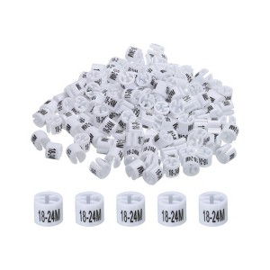 Unique Bargains Color Coding Reusable Easy to Remove Clothes Hanger Marker 150 Pcs - 1 of 3