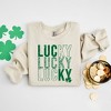 Simply Sage Market Women's Graphic Sweatshirt Lucky Stacked Distressed - 3 of 3