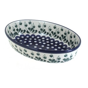 Blue Rose Polish Pottery 299 Ceramika Small Oval Baking Dish - 1 of 1