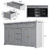 FUFU&GAGA Versatile Storage Cabinet Lacquered Buffet Sideboard Dresser - 4 of 4