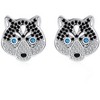Koko Husky Dog Sterling Silver Necklace Earrings or Set for Women Cz Ginger Lyne Collection - 2 of 4