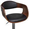 vidaXL Bar Stool Black and Brown - 4 of 4