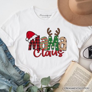 Mama Claus Retro Christmas T-Shirt, Matching Family Holiday Tee | OrnamentallyYou - 1 of 4