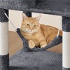 Yaheetech 73"H 4-level Plush Cat Tree Tower with Condos Platform - 2 of 4
