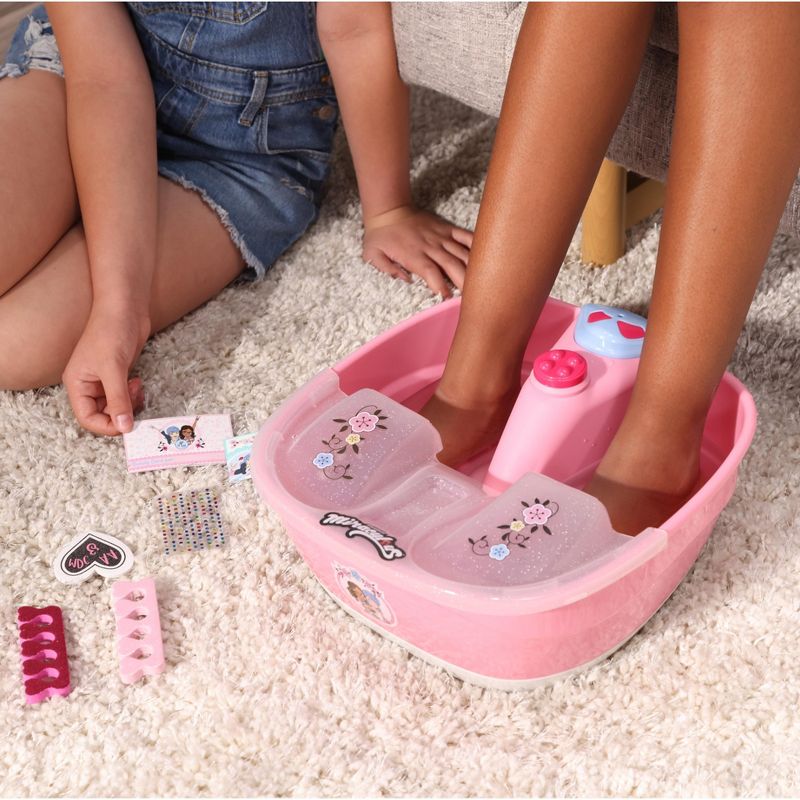 Miraculous Ladybug, Marinette's Foot Spa Set with Real Bubbles Massage and Relaxing Music with DIY Manicure and Pedicure Set with Foot Care Kit, 4 of 6
