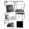 34" x 34" Folding Table Black - Plastic Dev Group - image 4 of 4