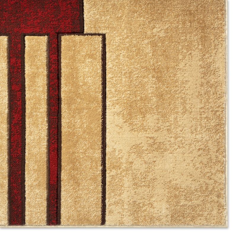 Home Dynamix Mason Contemporary Geometric Area Rug, Brown/Red, 5'2"x7'2", 2 of 3