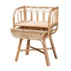 bali & pari Panchali Modern Bohemian Natural Brown Rattan Nightstand - 3 of 4