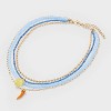 Lemon and Pepper Multi-Strand Necklace - A New Day™ Multicolor - 3 of 4