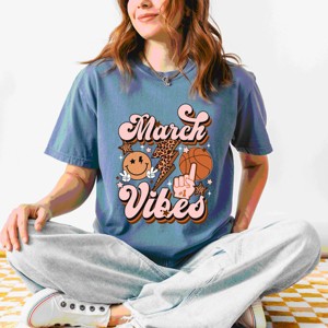 Simply Sage Market March Vibes Basketball Cheetah Garment Dyed Tee - 1 of 4