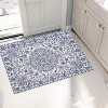 Vintage Distressed Medallion Rug, Washable, Non-Slip Boho Floral Carpet for Living Room, Bedroom, Dining Room - 3 of 4