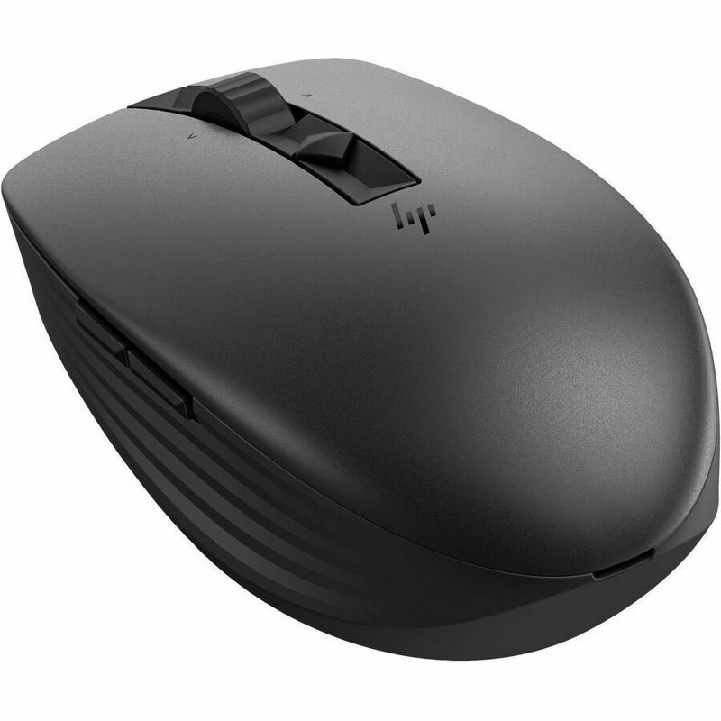 HP 710 Rechargeable Silent Mouse - Track-On-Glass - Wireless - Bluetooth - 2.40 GHz - Rechargeable - USB Type A - 3000 dpi - Tilt Wheel - 7 Button(s), 2 of 7