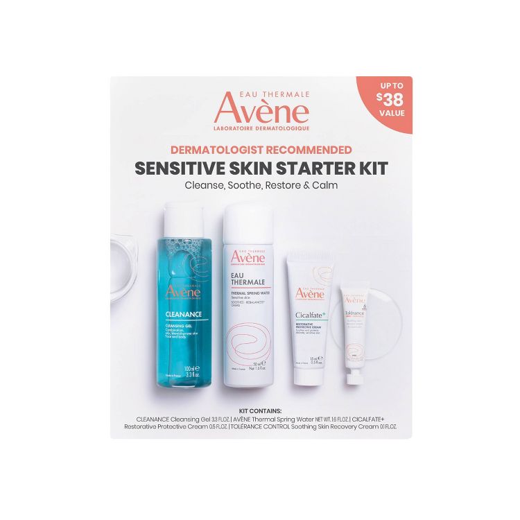 Avene Dermatologist Recommended Sensitive Skin Starter Kit - 4ct, 1 of 5