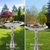 Good Directions 28" Copper Classic Bird Bath Pedestal - Pewter - 2 of 4