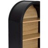 Kumasinova 3/4-Tier Arched Wooden Bookshelf,46"/43"/34" Open Display Bookcase,Modern Book Shelves for Bedroom,Entryway,Library - 3 of 4