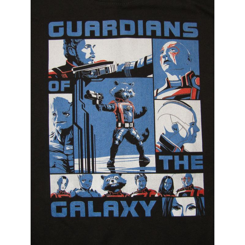 Guardians Of The Galaxy Vol. 3 Character Collage Crew Neck Long Sleeve Black Unisex Adult Sweatshirt, 2 of 4